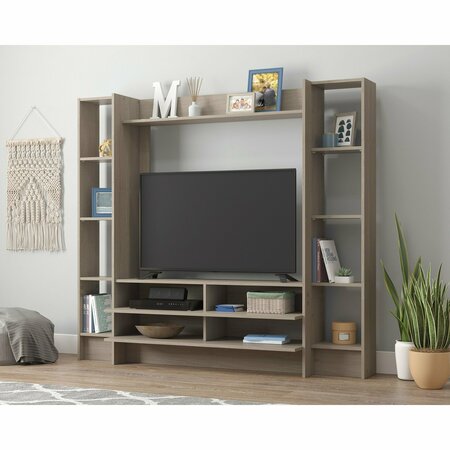 SAUDER Beginnings Enter Wall System Ss , Accommodates up to a 42 in. TV, weighing 50 lbs or less 428240